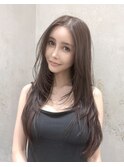 姫カットレイヤー/暗めカラー/韓国風巻き/レイヤーカット北千住
