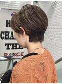 大人ハイライト×ショートスタイル【横浜ハイライトショート】