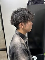 オルカ(ORCA)&nbsp;ニュアンスパーマ/men's/センターパート/ダウンパーマ/新宿/藤沼