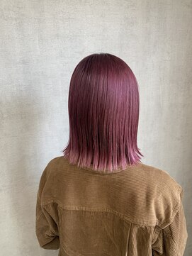 トリコ(ToricO) チェリーピンク　ワインレッド　切りっぱなし　ピンクベージュ