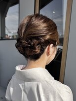 グッドライフヘアー(GOOD LIFE hair)&nbsp;『お宮参りシニヨンヘア×訪問着着付け』