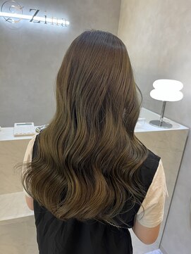 ジーナ 天神(Zina) オリーブベージュ/ベージュカラー/ブリーチなし/赤み消し