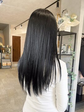 艶髪ダークグレー