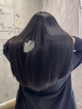 ロンドルピナス 小倉(Lond Lupinus) 黒髪カタログ/オリーブグレー/ココアベージュ/小顔に見せるヘア