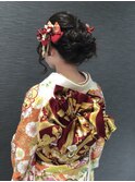 成人式のアップスタイル
