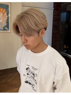 サラ 山口店(SARA) ハイトーン/ミルクティーベージュ/センターパート