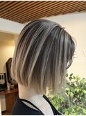 バレイヤージュ/白髪ぼかしハイライトハイライト/柏駅