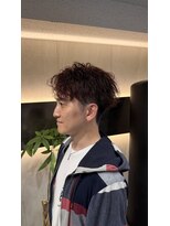 エスケイブ(S/CAVE)&nbsp;かきあげアップバング×ソフトツイストC×深みレッド（カラー）