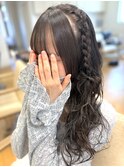 【リボンが可愛い】ライブヘアセット