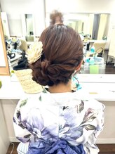 京都ヘアセット着付け専門サロン 夢館 五条店(yumeyakata)&nbsp;サイドアップスタイル