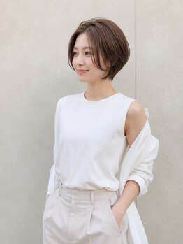 セレスト 心斎橋店(CELESTE)の写真/【口コミ1600件超★4.87】顔周りで魅せる、黄金シルエットへ。一人一人に似合わせる大人ショートカット