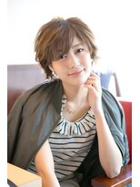 シュガー 仙台宮城野区(&Sugar)&nbsp;30代40代/ショート/大人かわいい/オリーブカラー/デジタルパーマ