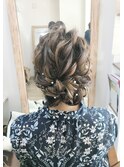 ウェーブロングアップアレンジ【ヘアセット/立川/立川南/浴衣】
