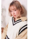 [ALLY阿部]大人気のミルクティーベージュ×シンプルボブ