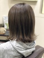 ファシオ ヘア デザイン(faccio hair design)&nbsp;アッシュベージュ×外ハネボブ