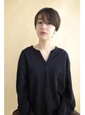 前髪　マッシュ　ショート