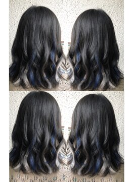 ディー エメ(D-aimer-) 【メッシュ】ブルーエクステ×ティンセル