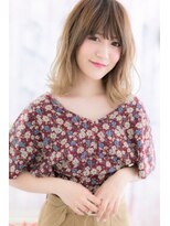 ミック ヘアアンドメイク アップ 駒込店(miq Hair&Make up)&nbsp;グラデーションカラーで★外国人風抜け感セミディ