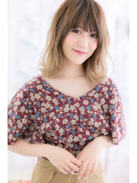 ミック ヘアアンドメイク アップ 駒込店(miq Hair&Make up) グラデーションカラーで★外国人風抜け感セミディ