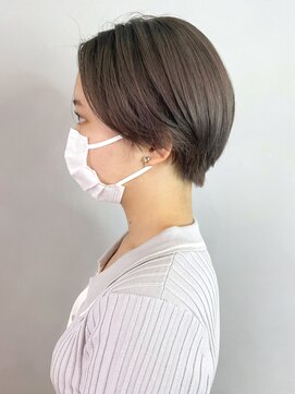 アイティーバイアルバム 松戸店(IT by ALBUM) グレージュハンサムショート_ショコラベージュボブルフ_ba341891