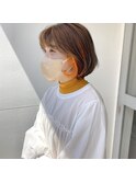 【 ベージュ×インナーオレンジ 】