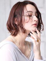 クラッチ ユニ(CLUTCH uni)&nbsp;大人可愛い小顔美髪ツヤ髪ピンクラベンダー前髪なしショートA5