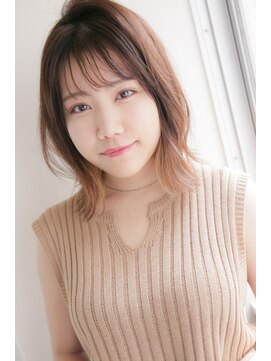 ウォークヘアーグロウ(Walk hair grow) ラフウルフ×オレンジベージュ