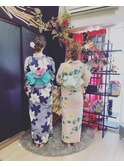 下シニョンと浴衣着付