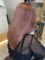 サンク 原宿 表参道(cinq) 暖色系のピンクベージュカラーも得意◎[ダブルカラー/ブリーチ]