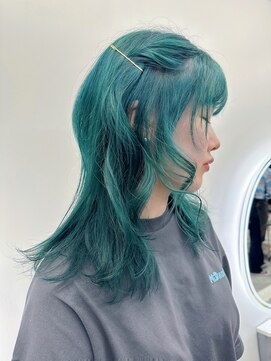 フラム 渋谷(flamme) グリーンカラー＊