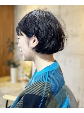 ビミュ(vimu) 耳掛けショートボブ  [ショート/パーマ/神戸/三宮/元町/縮毛矯正