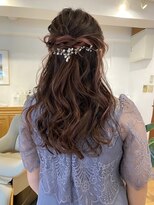 メロウ(MELLOW) ハーフアップ/ヘアアレンジ/ヘアセット/結婚式/早朝ヘアセット