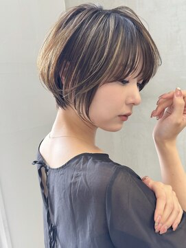 ロンドエニカ 大宮(Lond enika) 切りっぱなしボブエアリーロング美髪ピンクブラウン[大宮]