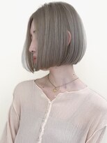 リル バイ ジルブラン(Lil by JIL BLAN) ショートボブグレージュハイライトレイヤーカット髪質改善