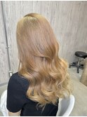 ミルクティーベージュダブルカラーインナーカラーケアブリーチ