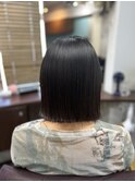 切りっぱなしボブ