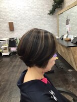スタイリッシュ ワーズ 広田店(STYLISH WAS)&nbsp;ハイライトショートボブ