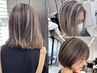 カット+ハイライトorローライト【髪質改善/ハイライト/縮毛矯正/白髪ぼかし】