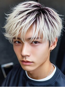 メンズオリノ 西田辺 阿倍野(men's olino) men'sブロンド シャドールーツ マッシュ ストリート