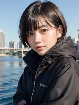 ブロッサム 東中野店 20代30代大人美人小顔ブリーチなし韓国ヘアアッシュブラック