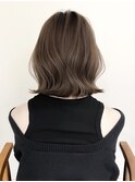 ハイライトバレイヤージュダブルカラーボブカット30代40代