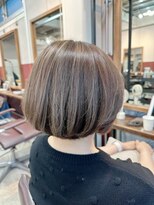 ルーファス 恵比寿 渋谷(Ruufus)&nbsp;40代50代ベージュボブ/恵比寿渋谷/白髪ぼかしハイライト2508