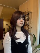 フェイバー 赤坂店(FAVOR)&nbsp;カシスレッド× レイヤーカット