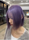 パープルカラー10代20代30代ブリーチカラー