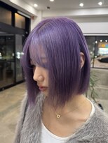 ノートエートル 西金沢(Nought etre)&nbsp;パープルカラー10代20代30代ブリーチカラー