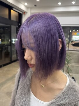 ノートエートル 西金沢(Nought etre) パープルカラー10代20代30代ブリーチカラー