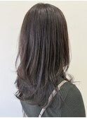 レイヤーカット＋ラベンダーアッシュ