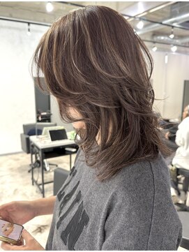 ネオ(neo.) コントラストハイライト/レイヤー/グレージュ/ベージュ