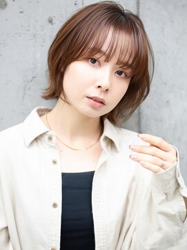 ★大人可愛い20代30代40代お顔まわり薄めバンク前髪くびレイヤー