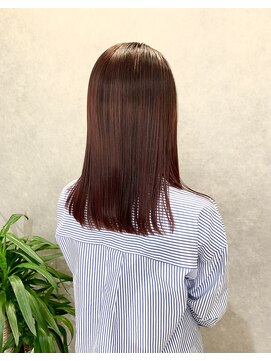 スーリール 室見店(Sourire) ストレート×ピンクブラウン☆